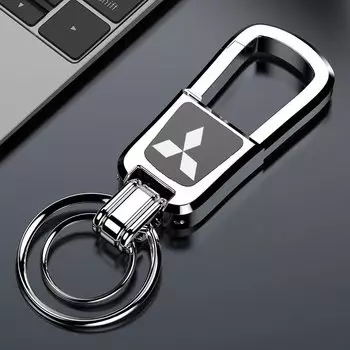 1 шт. брелок для автомобильных ключей, подвесной металлический брелок, держатель, аксессуары для Mitsubishi ASX Pajero Ralliart Lancer Mirage Pajero