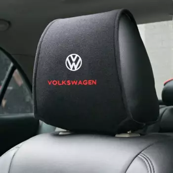 1 шт., чехол на подголовник автомобиля, подходит для Volkswagen GOLF 5 Polo Golf 6 Golf 7, аксессуары для стайлинга автомобилей