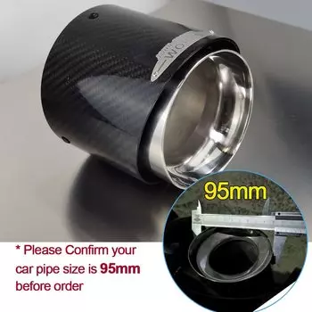 1 шт., черные насадки из углеродного волокна 95 мм на впускные выхлопные насадки для новых моделей автомобилей 2021 2022 Mini Copper F60 JCW Countryman, часть