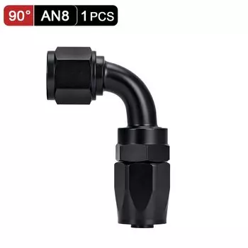 1 шт., черный AN6 8 10, прямой, 45, 90 градусов, поворотный шланг для масла, топливного шланга, фитинг, комплект адаптеров для конца масляного шланга