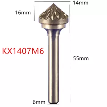 1 шт. цилиндр Jrealmer типа K/J 60 ° и 90 ° с хвостовиком 6 мм цилиндрические вращающиеся заусенцы из карбида вольфрама фреза вращающийся инструмент заусенцы