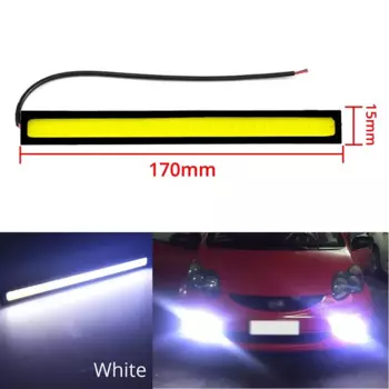 1 шт. DAN 17 см Однорядная автомобильная светодиодная полоса COB Противотуманные фары Дневные ходовые огни сигнальные фонари номерной знак автомобильные лампы разных цветов