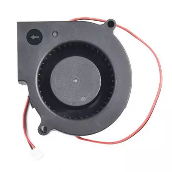 1 шт. DC 12 В 24 В 71 мм центробежный вентилятор 7530 двойной шариковый турбовентилятор радиатора 75 мм очиститель вентилятор радиатора 6500 об/мин