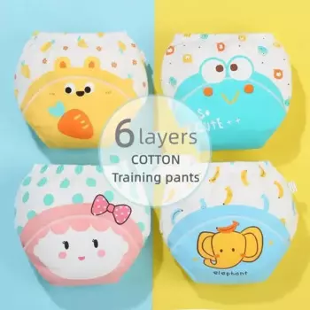 1 шт., Детские хлопковые трусики-подгузники