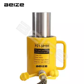 1 шт. длинный гидравлический цилиндр стандартного типа, гидравлический домкрат с выходной мощностью 50 тонн, ход 100 мм