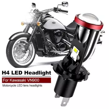 1 шт. для Kawasaki VN900 25 Вт 6000 К белые аксессуары для мотоциклов H4 светодиодные линзы фары CANbus дальнего ближнего света HS1 МОТО лампа