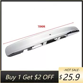 1 шт. для Nissan Qashqai J10 2007-2014, пластиковая накладка, серебряная ручка багажника, крышка багажника с I-key и отверстием для камеры