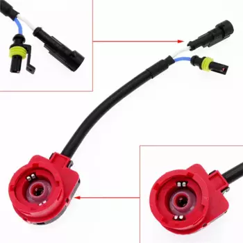 1 шт. для ксеноновых ламп D2R D2C D2 D2S, преобразователь, переходник, провод, штепсельная вилка, базовая проводка, жгут проводов, автомобильный Стайлинг