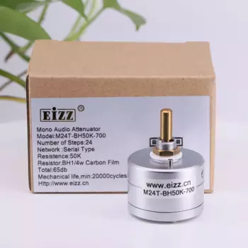 1 шт. EIZZ моно аудио аттенюатор 6 мм латунный вал Hifi DIY 10K 25K 50K 100K 250K 24 шага регулятор громкости