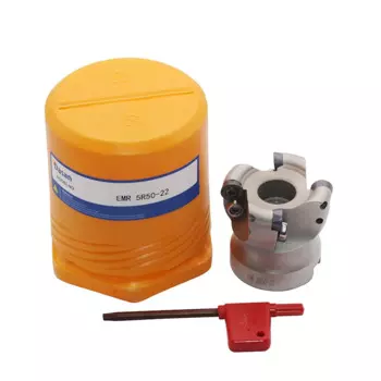 1 шт. EMR 5R 50 22 4T EMR 5R 63 22 4T держатель для лицевой мельницы с 10 шт. круглой вставкой RPMW1003 набор инструментов для фрезерного станка
