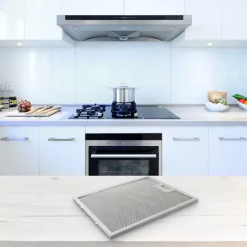 1 шт. фильтр для улучшения дома 340x270x9 мм серебряные фильтры для вытяжки плиты металлическая сетка экстрактор вентиляционный фильтр запасные части