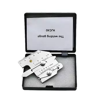 1 шт. HJC40/HJC40B, угловой подрезанный желоб, стандартный сварочный измеритель, линейка для испытания сварки из нержавеющей стали, измерительный прибор, 0-40 мм, 5-40 мм