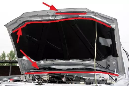 1 шт. или комплект резинового уплотнения капота для Pajero Mini H60, резиновая лента капота для Montero Pinin, резиновая лента для корпуса Shogun Io Mr 313797