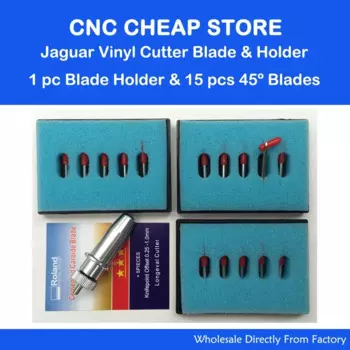 1 шт. Jaguar Gcc режущий плоттер Signpal виниловый резак держатель лезвия + 15 шт. Roland 30/45/60 градусов лезвия