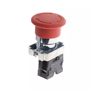 1 шт., Кнопка аварийной остановки в виде грибов, 22 мм