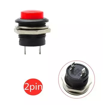 1 шт. кнопка переключения, кнопка запуска, переключатель, диаметром 16 мм, красный, зеленый, Круглый, блокировка, переключатель сброса