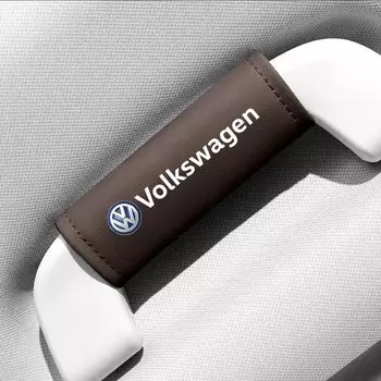 1 шт. кожаный подлокотник на крышу автомобиля, внутренняя дверная ручка, защитный чехол для Volkswagen VW Rline Beetle Touareg Tiguan Touran