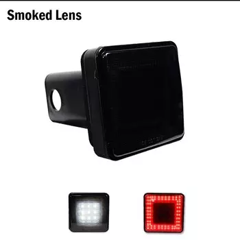 1 шт. красный и белый светодиодный задний стоп-сигнал, резервный фонарь заднего хода для пикапа, грузовиков, внедорожников, джипов с приемником класса III 2 x 2 дюйма