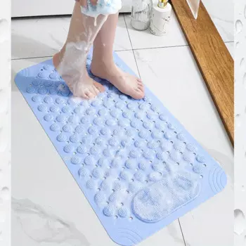 1 шт. летний нескользящий коврик для ванной, домашний коврик для массажа ног, пластиковый напольный коврик для туалета и ванны, дренажный коврик для душа, летучая мышь