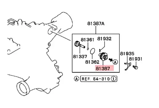 1 шт. LHD V31 V43 V32 V33 MD 739296 Для Pajero Sport Montero 2-я приводная шестерня спидометра для L200 Triton Nativa Sleeve