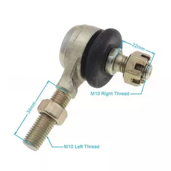 1 шт. M10 * M10 19 мм/22 мм/28 мм левая и правая резьба, шаровой шарнир, наконечник рулевой тяги для 50 куб. См, 70 куб. См, 90 куб. См, 110 куб. См ATV Quad UTV