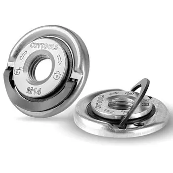 1 шт. M14 Резьбовая угловая шлифовальная машина самоблокирующаяся пластина шлифовальная машина быстрая гайка Универсальный патрон инструменты