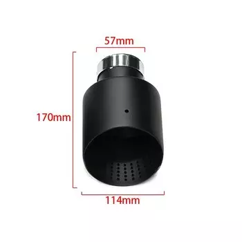 1 шт. матовый автомобильный выхлопной наконечник из нержавеющей стали, универсальный наконечник выхлопной системы для VW GTI MK7 Golf7, насадка 63 мм, 60 мм, наконечник глушителя