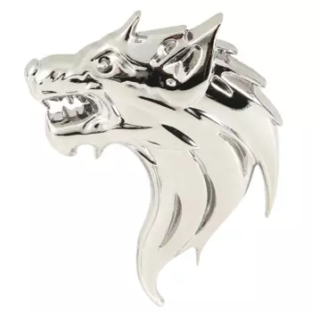 1 шт., металлическая 3d-эмблема «волк Тотем»