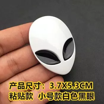 1 шт. металлическая 3D наклейка с логотипом Alien Head Auto, виниловый значок, эмблема мотоцикла, автомобиля, накладка на голову, наклейка, Стайлинг кузова автомобиля