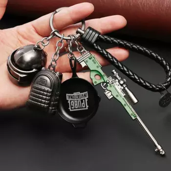 1 шт. Миниатюрная модель пистолета, игра PUBG, вспышка, искусственный газ, может граната 98K, оружие, шлем CSGOING, подвеска, подарки для детей