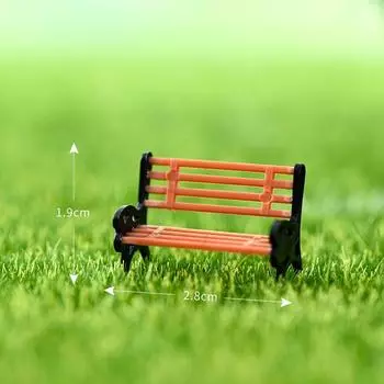 1 шт., миниатюрные скамейки из смолы, табуреты, микропейзажи, парковый стул, фигурки, ремесла, суккуленты, кукольный дом бонсай, сказочный садовый декор