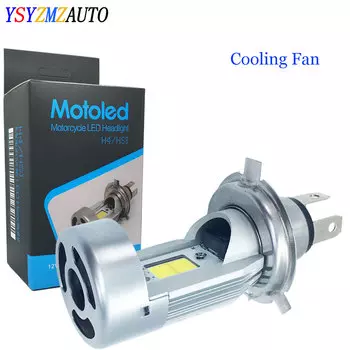 1 шт. мотоциклетные фары H4 P43t HS1 светодиодные противотуманные фары HS1 светодиодные мотолампы дальнего/ближнего света для мотоцикла, скутера, фары 40 Вт 4000LM