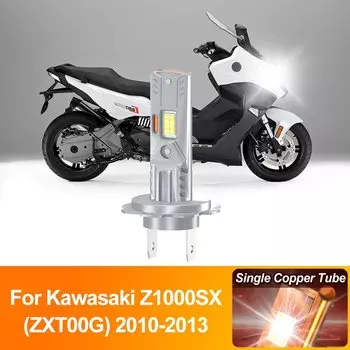 1 шт. мотоциклетные светодиодные лампы фары H7 10000LM мотоциклетная лампа 12 В 6000K белый для Kawasaki Z1000SX (ZXT00G) 2010 2011 2012 2013