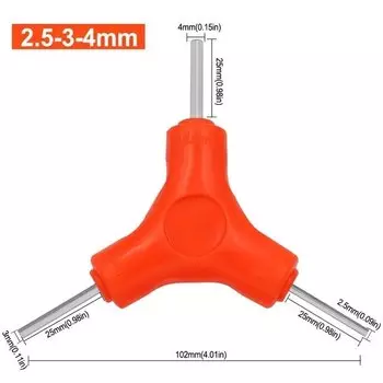 Набор шестигранных ключей Onnfang 3 в 1 2.5/3/4/5/6/8 мм
