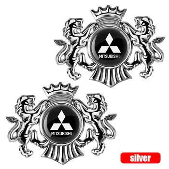 1 шт. наклейка для украшения багажника кузова автомобиля 3D металлическая эмблема короны льва наклейка для Mitsubishi L200 Outlander Pajero Colt Triton