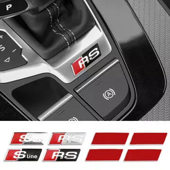 1 шт. наклейка на руль автомобиля для Audis Sline RS TT A3 A4 A5 A6 S4 S5 S6 S7 Q3 Q5 Q7 C5 C6 B7 B8 8p 8v автомобильные аксессуары Стайлинг