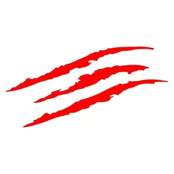 1 шт., наклейки с когтями, наклейки с динозавром Raptor, царапины, наклейки