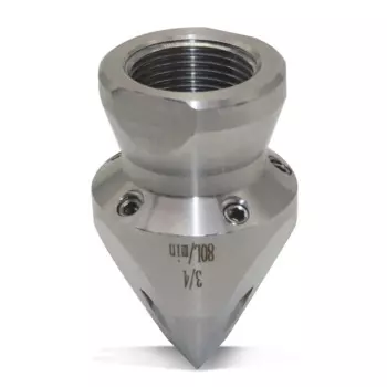 1 шт. насадка для прокола высокого давления 80 л/мин 3/4 дюйма, передние 3 отверстия, задние 5 отверстий, насадка для канализационного дноуглубления, трубопровод для очистки под высоким давлением