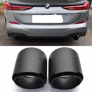 1 шт. насадки из углеродного волокна для BMW M135i M235i M140i M240i M335i M340i M435i, универсальный глушитель выхлопной трубы с прямой заглушкой