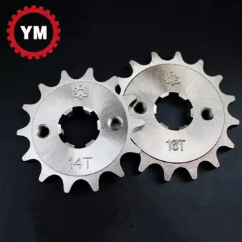 1 шт., никелевая легированная сталь 428 15T 16T 17T, зубчатая звездочка для YBR125/150 YX125 SRZ150 JYM150 Dirt Pit Bike ATV Quad Go Kart Scooter