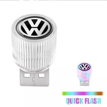 1 шт. портативный светильник Plug Play, декоративные атмосферные лампы, автомобильный маленький USB светодиодный окружающий свет для Volkswagen Golf Polo Passat Touran