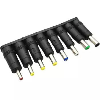 1 шт., преобразователь постоянного тока Octet, адаптер для ноутбука, преобразователь мощности, адаптер DC5.5, 8 комплектов