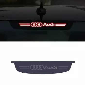 1 шт., ПВХ автомобильный логотип, проекционная плата стоп-сигнала, наклейка, эмблема, аксессуары для Audi Quattro RS S-line A3 A5 A4L A6L