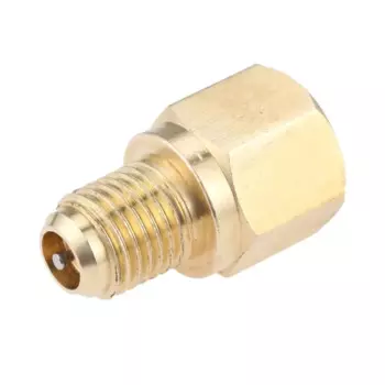 1 шт. R134A Адаптер резервуара для хладагента/вакуумного насоса к фитинговому адаптеру переменного тока R12 с сердечником клапана 1/2 "ACME до 1/4" Мужской кондиционер