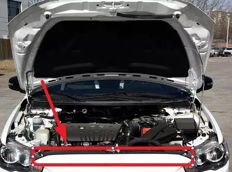 1 шт. резиновый уплотнитель капота для Lancer CY CX 5902A067 2007-2020, уплотнитель капота с зажимами для Evo 10 X 5902A096 5902A078