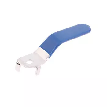 1 шт., ручка клапана, рычаг, железная хромированная сменная четвертьоборотная с пластиковой ручкой, синяя для шарового клапана DN20