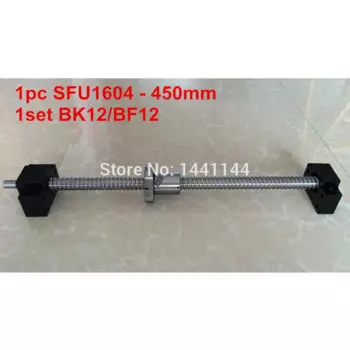1 шт. SFU1604-450 мм шариковый винт с концом BK12/BF12 + 1 набор BK12/BF12 поддержка CNC части