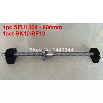 1 шт. SFU1604-800 мм шариковый винт с концом BK12/BF12 + 1 набор BK12/BF12 поддержка CNC части