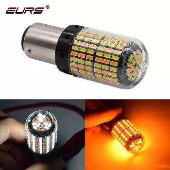 1 шт. сигнальная лампа P21w Led 7443 3157 лампа 168smd Canbus стоп-сигнал 1157 Led Bay15d P21/5w белый янтарный двухцветный свет 12 В