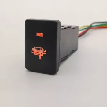 1 шт., синий/зеленый/оранжевый, кнопка лебедки, светодиодный переключатель для Toyota Camry Prius Corolla PRADO, автостайлинг